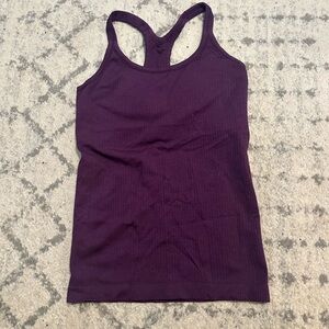Lululemon Athletica Purple Fitted Sleeveless Tank Top